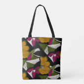 Mocha Bloom – Botanische Canvas tas van Kraalikaa (Achterkant)