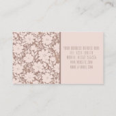 Mocha Blossom Elegance Visitekaartje (Achterkant)