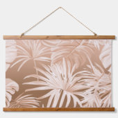 Mocha Boho Tropical Bois Taché Tapisserie murale (Recto 3)