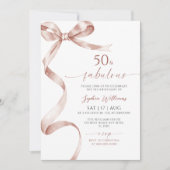 Mocha Bow 50 & Fabuleuse Invitation Anniversaire (Devant)