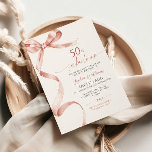 Mocha Bow 50 & Fabuleuse Invitation Anniversaire