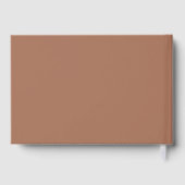Mocha Brown Mariage Foil Guest Book (Verso)
