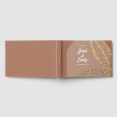 Mocha Brown Mariage Foil Guest Book (Complet)