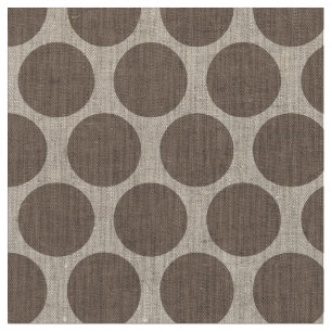 Mocha Brown Mod Stippen Stof