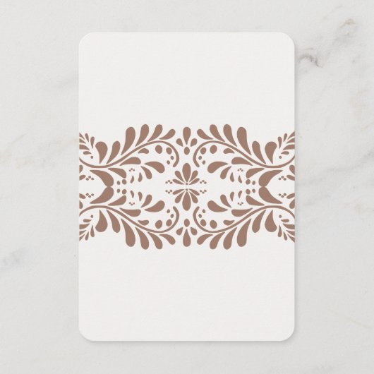 Mocha Brown Talavera Détails Carrelage Carte Inser (Dos)