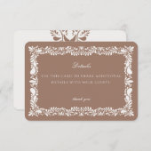 Mocha Brown Talavera Détails Carrelage Carte Inser (Devant / Derrière)