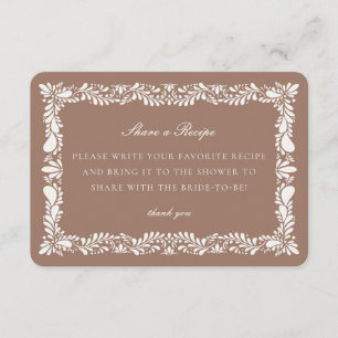 Mocha Brown Talavera Tegel Share Recept Invoegen Informatiekaartje