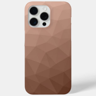 Mocha bruine geometrische mesh modern patroon iPhone 15 pro max hoesje
