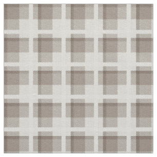 Mocha bruine Gingham buffalo plaid ruit Stof