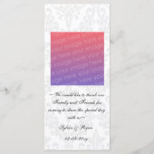 mocha chocolade bruine foto Trouwmenu's Menu (Achterkant)