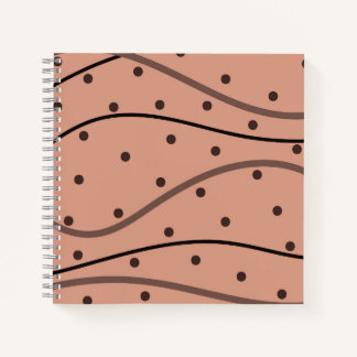 Mocha Dots & Stripes Journal Motif