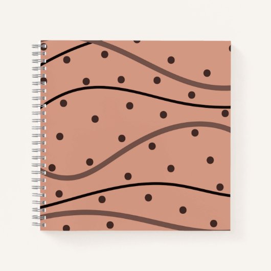 Mocha Dots & Stripes Journal Motif (Devant)
