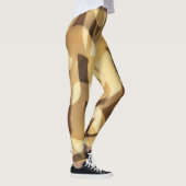 Mocha en Tan Art Leggings oefening (Rechts)