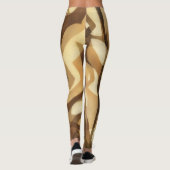 Mocha en Tan Art Leggings oefening (Achterkant)