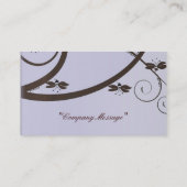 Mocha et Lilac Vine Carte de visite (Dos)