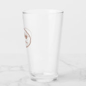 Mocha gestileerde bruiloftsbruidsjonker glas (Links)