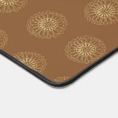 Mocha | Golden Zinnia Flower Medallions (Coin)