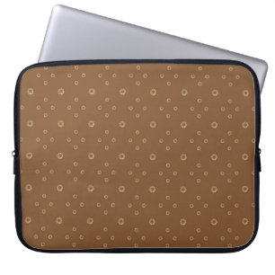 Mocha Gouden Zinnia Zon Laptop Sleeve