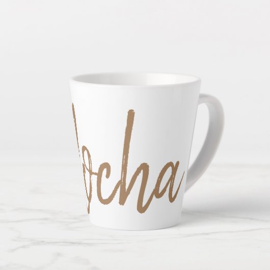 Mocha-koffieliefhebbers espresso latte mok (Rechterhoek)