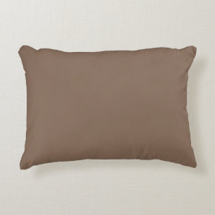 Mocha Latte Brown, aardeneutrale vaste kleur Accent Kussen