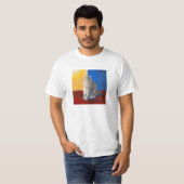"Mocha le chat" - T-shirt style impressionniste (Devant entier)