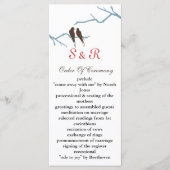 mocha lovebirds Programme de mariage (Devant)