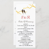 mocha lovebirds Trouwprogramma Programma (Voorkant / Achterkant)