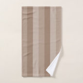 Mocha Motif rayé (Serviette à main)