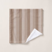 Mocha Motif rayé (Gant de toilette)