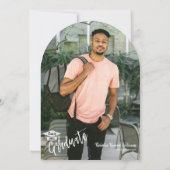 Mocha Mousse Arch Photo Invitation (Dos)