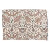 Mocha mousse bos-/bosdieren en planten kussensloop (Voorkant-Links)