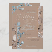 Mocha Mousse Botanical 01 Kaart (Voorkant / Achterkant)