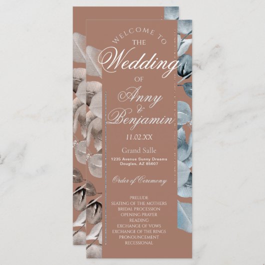 Mocha Mousse Botanisch Programma 2 (Voorkant / Achterkant)