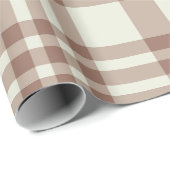 Mocha Mousse Brown Plaid Tartan Pattern Cadeaupapier (Rol Hoek)