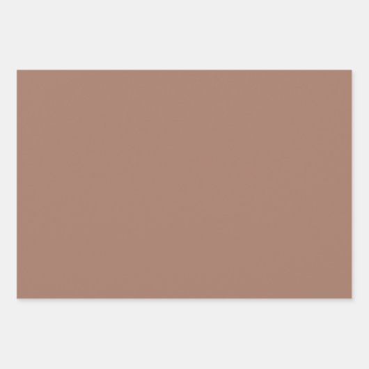 Mocha Mousse Effen Kleur Inpakpapier Vel (Voorkant)
