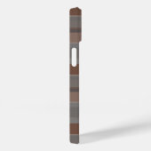 Mocha mousse en grijs geruit Case-Mate iPhone case (Achterkant / Rechts)
