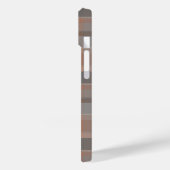 Mocha mousse en grijs geruit Case-Mate iPhone case (Achterkant / Links)