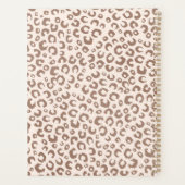 Mocha Mousse et crème Tan Leopard Motif (Dos)