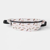 Mocha Mousse Feathers Fanny Pack (Recto)