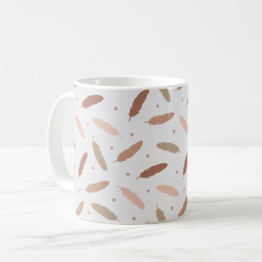 Mocha Mousse Feathers Mug (Devant gauche)
