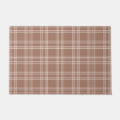 Mocha Mousse Gingham Deurmat (Voorkant)