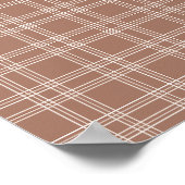 Mocha Mousse Gingham Poster (Hoek)