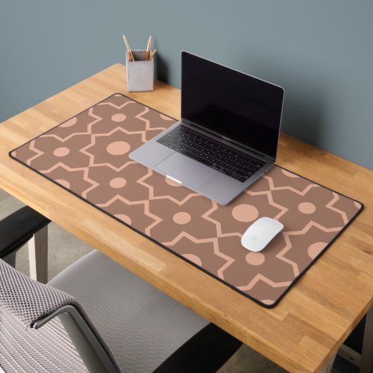 Mocha Mousse Mocha moderne Dusty rose forme géomét (Bureau 2)