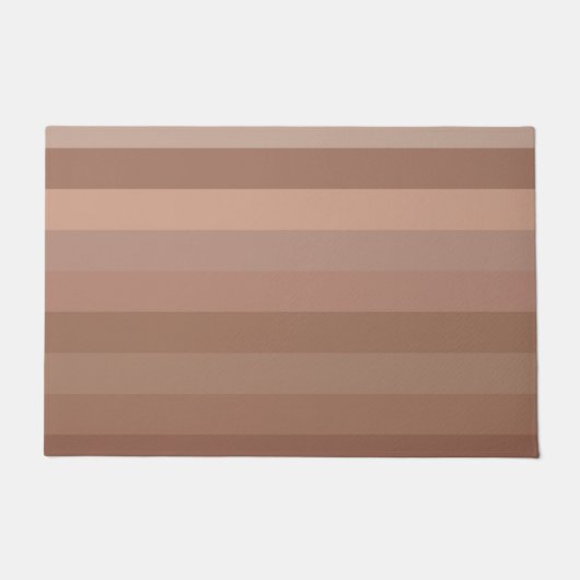 Mocha Mousse Stripes Deurmat (Voorkant)