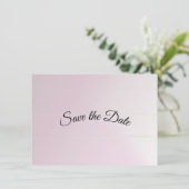 Mocha Ombre slaat de datum op Save The Date (Staand voorkant)