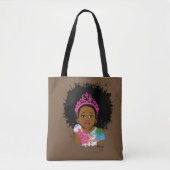 Mocha Princess All Over Print Bag Tote Bag (Voorkant)