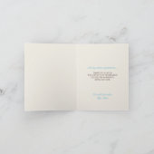 Mocha Rustic Linen Dandelion Remerciements Cartes (Intérieur)