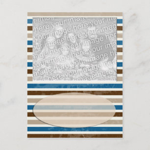 mocha stripe briefkaart