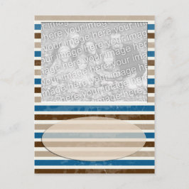 mocha stripe briefkaart