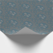 Mocha Tapestry Rococo Mandala Art Deco Scallop Cadeaupapier (Hoek)